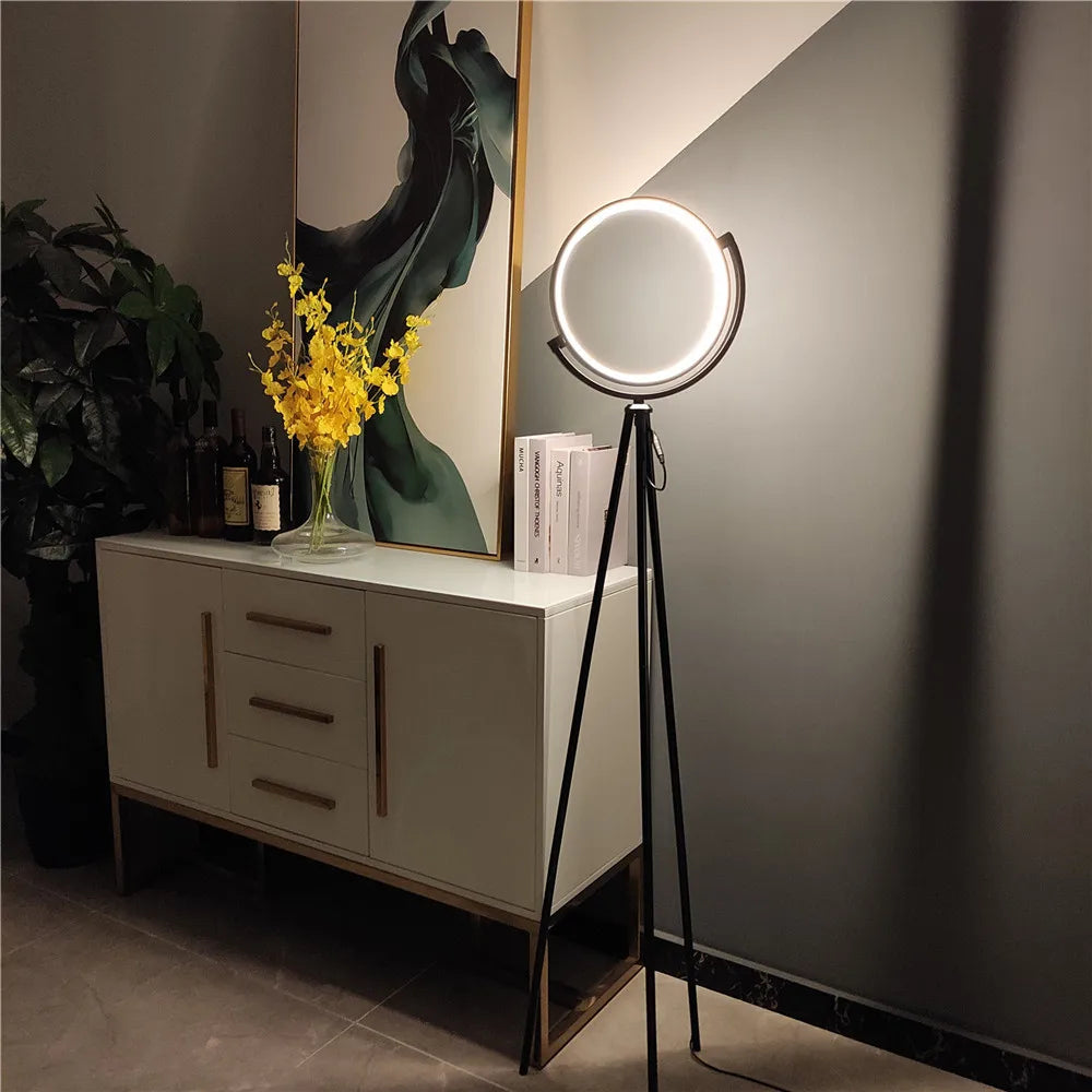 Frendorf | HaloLux Stehlampe mit LED | Modernes Design | Stimmungsvolle Beleuchtung für Zuhause und Büro