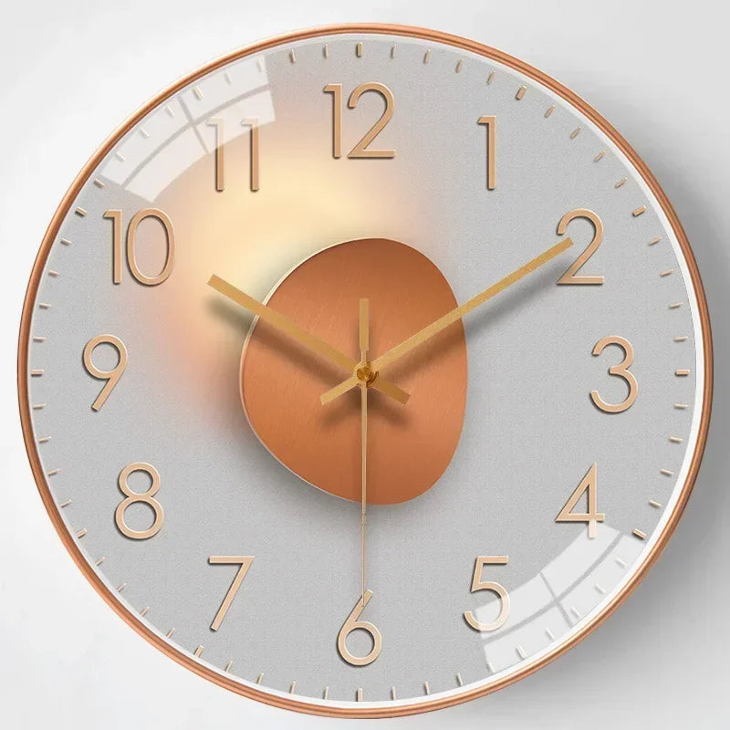 Frendorf | Zeitloses Flüstern™ | Stille Klassische Wanduhr | Geräuschloses Design für Schlafzimmer & Bürodeko