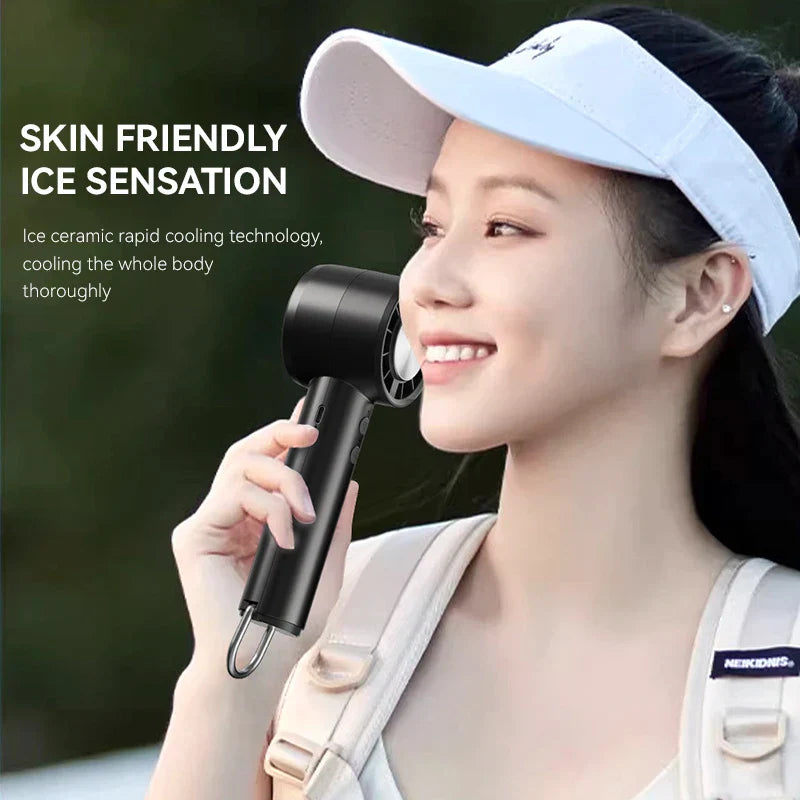 Frendorf | BreezeGo | Mini USB Ventilator | 5 Windstufen | LED-Display | Kompakt & Leicht