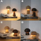 Frendorf | Touch Switch Holzpilz LED Nachttischlampe
