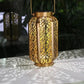 Frendorf | DecoGlow Art Deco Solarlaterne | Elegante Gartenbeleuchtung | Nachhaltige LED-Lampe | Dekoratives Licht für Außen