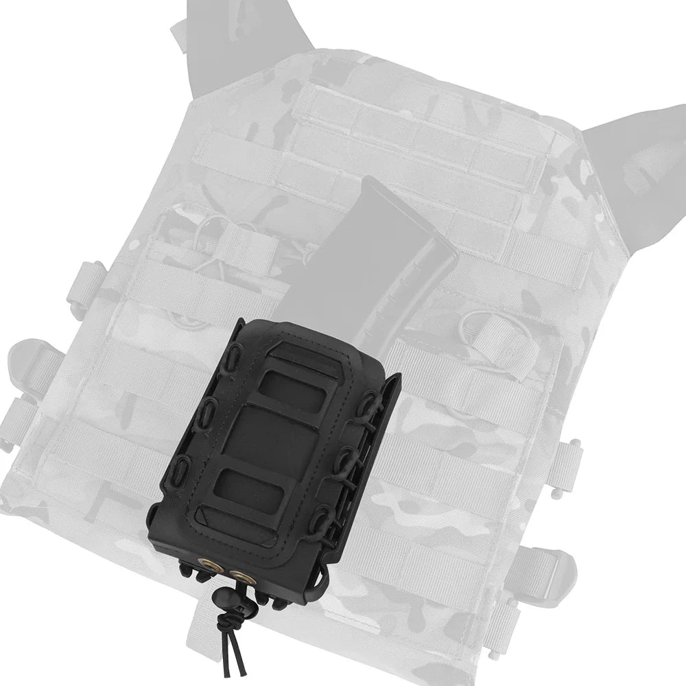 Taktischer Fast Mag Flexibel Molle | 5.56 Magazin Tasche Träger | für AK 74/47 AR M4 | Gewehr Pistolen Magazin Halter | 5.56/7.62 Mag Tasche