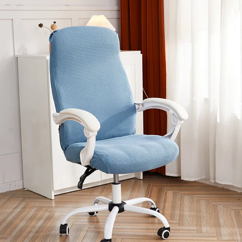 Bürostuhlhülle Anti-Schmutz Jacquard Computer Sitzbezug Abnehmbare Gaming Stuhlbezüge für Wohnzimmer Studium