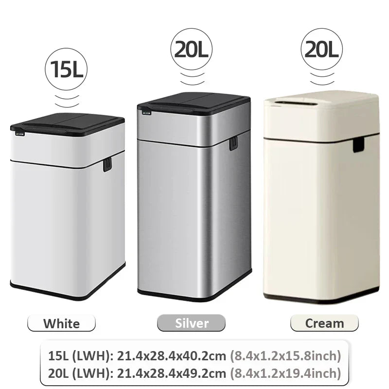 Frendorf | Smart Edelstahl Automatischer Sensor Mülleimer