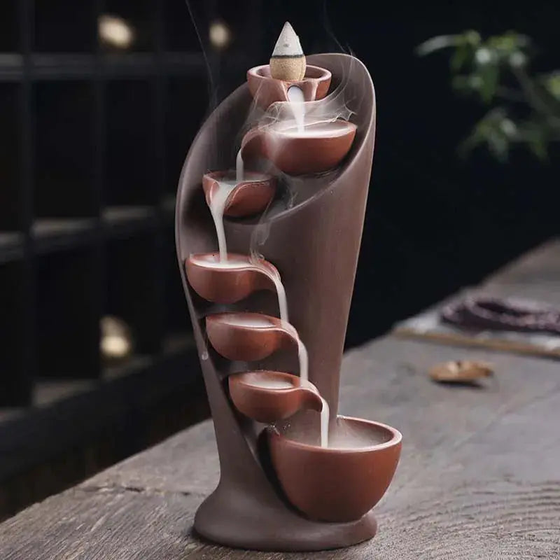 Frendorf | Zen Keramik Räucherstäbchenhalter für Ihr Wohlbefinden und Meditation
