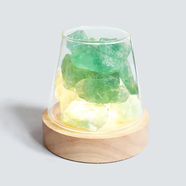 Himalaya Salzlampe - Kristall Nachtlicht & ätherisches Öl Diffusor