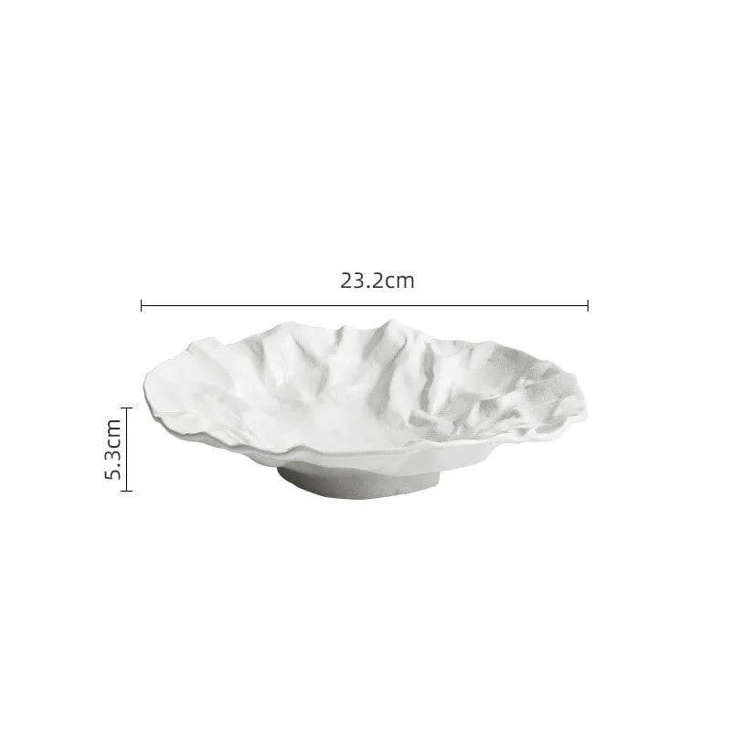 Frendorf | AquaRipple Design-Schale | Elegante Wellenstruktur | Stilvolle Tischdeko