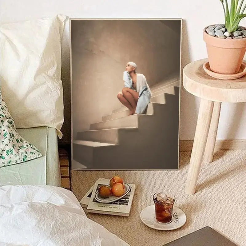 Beliebter Popsänger-Ariana Grande Poster Wandkunst Wohnkultur Zimmerdekor Digitale Malerei Wohnzimmer Restaurant Küchenkunst