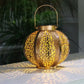 Frendorf | DecoGlow Art Deco Solarlaterne | Elegante Gartenbeleuchtung | Nachhaltige LED-Lampe | Dekoratives Licht für Außen