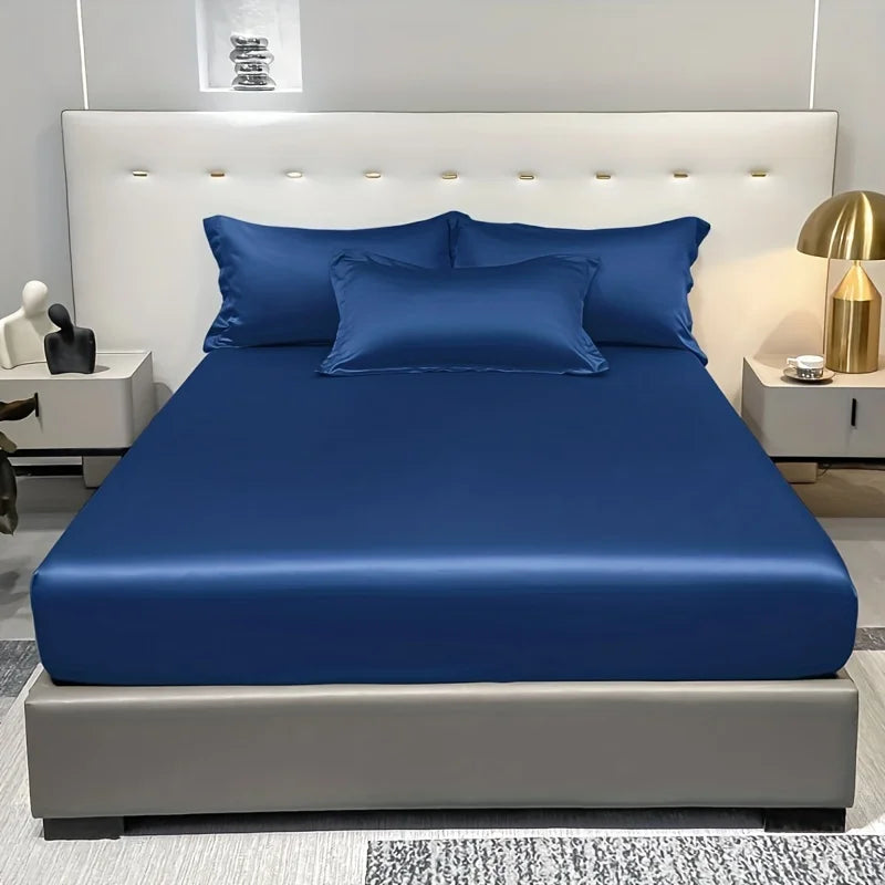 Frendorf | SatinDreams Luxus Spannbettlaken | Seidiges Satin-Bettlaken | Atmungsaktiv & Kühlend | Knitterfrei | Pflegeleicht