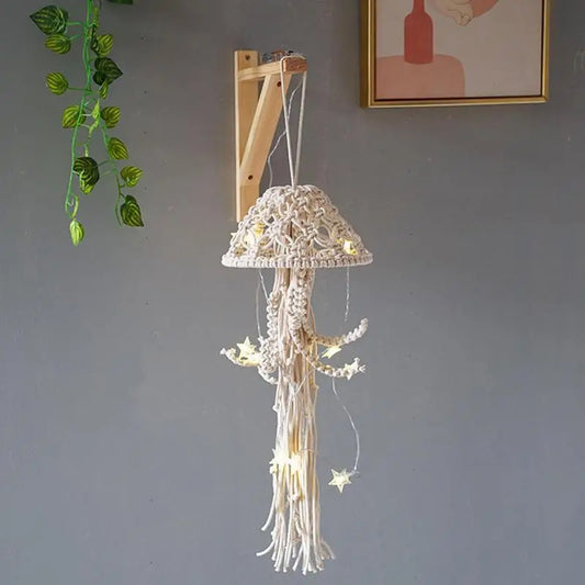 Frendorf | Künstlerische Qualle Traumfänger Handgemachte Lampe