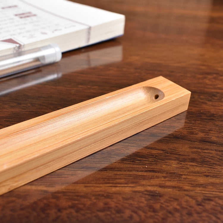 Sandelholz Basis Holz Räucherstäbchen Halter - 23cm Linie Räuchergefäß für Wohnkultur und Aromatherapie