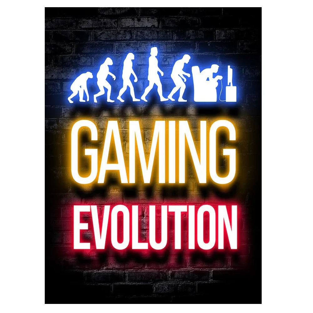Frendorf | GameVibe Exquisite Gaming Art Poster Leinwanddruck | Hochwertige Wandkunst | Dekoration für Gamer & Spielzimmer