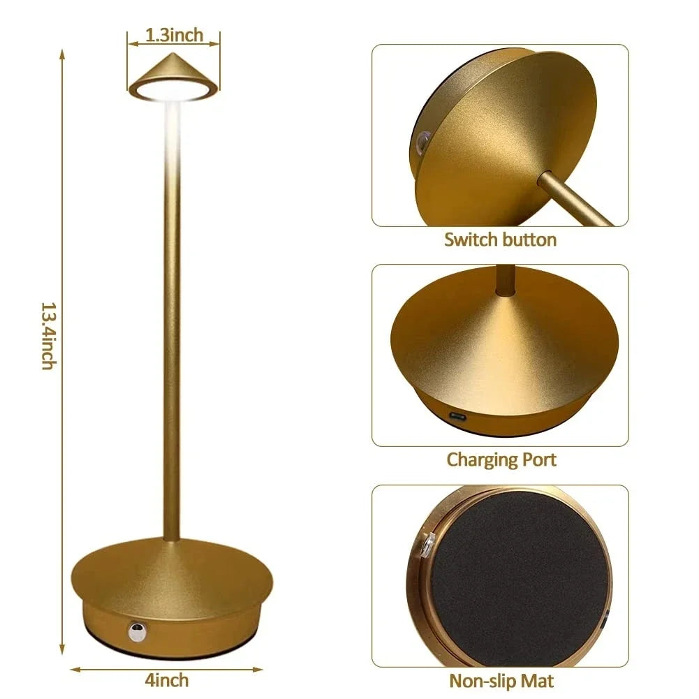 Wiederaufladbare Tischlampe Kreative Esszimmer Touch Led Hotel Bar Kaffee Pina Pro Tischlampe Lampada Da Tavolo Dekorative Schreibtischlampe