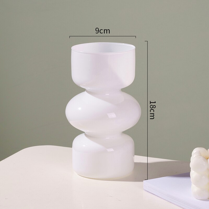 Glas Tier Vase - Mehrfarben