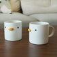 Keramische Chick Kaffeetasse Saft Handgriff Büro Teetasse Tasse Küche Party Trinkwerkzeuge Mikrowellenfest Keramische MilchTasse 400ml Tasse