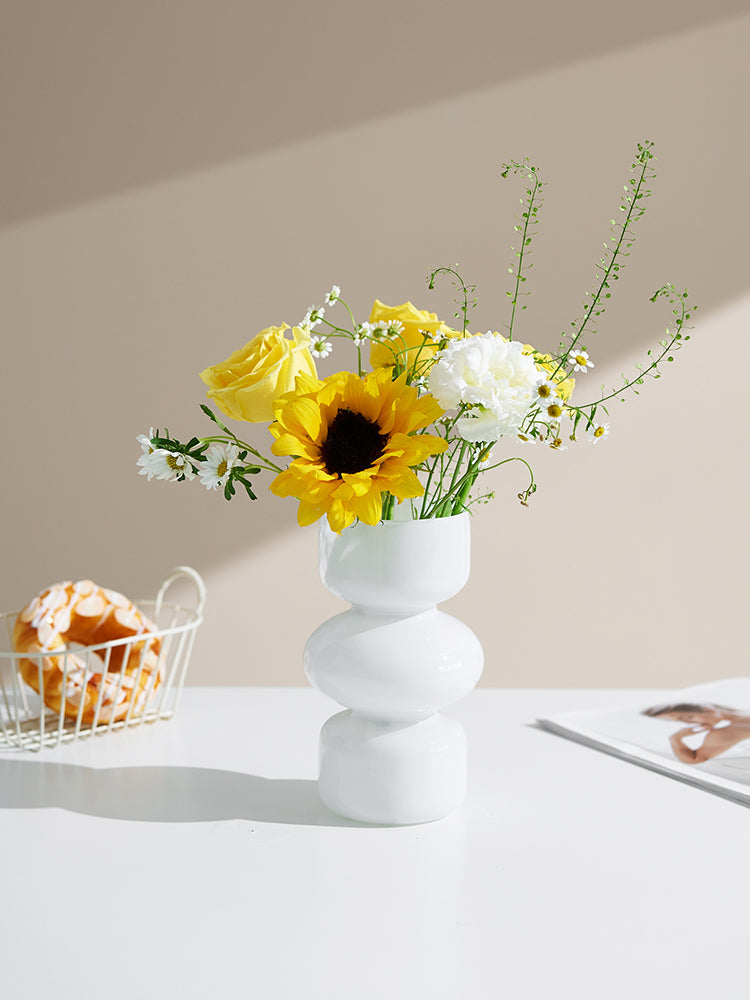 Glas Tier Vase - Mehrfarben