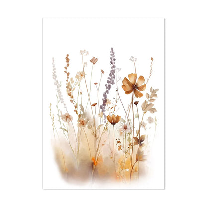 Frendorf | ArtisBloom Botanisches Aquarell Poster | Leinwanddruck mit Blumen & Blättern | Wandkunst für Wohnzimmer & Heimdekoration