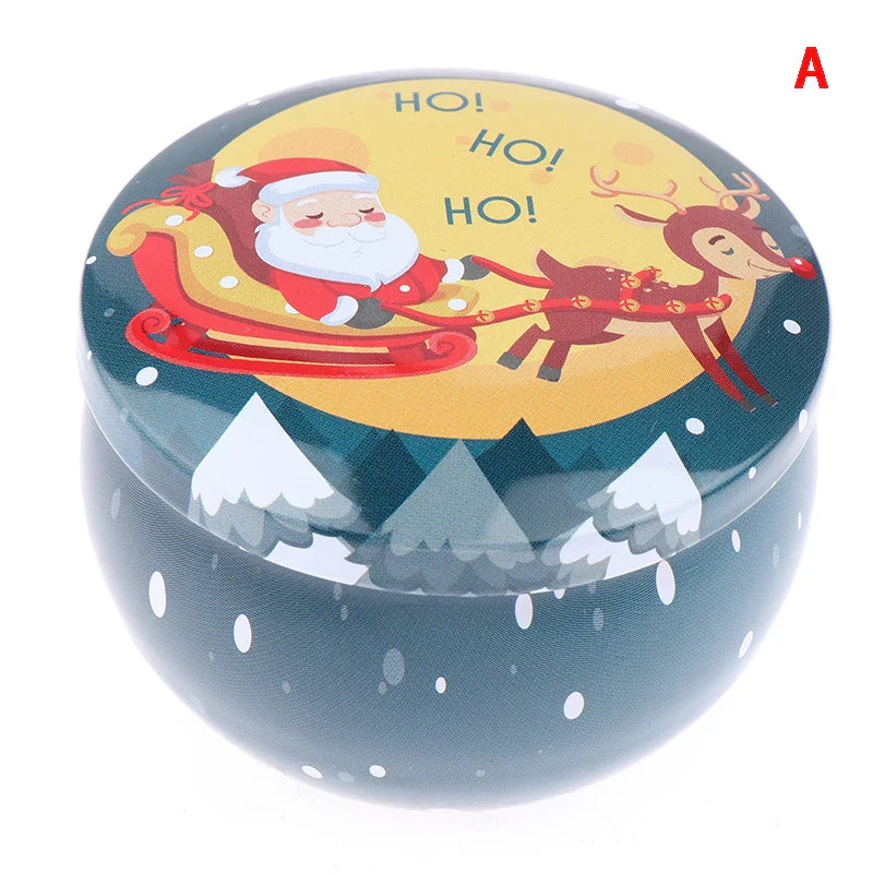 Tragbare Weihnachtsduft Sojawachskerze Dose Geschenkbox
