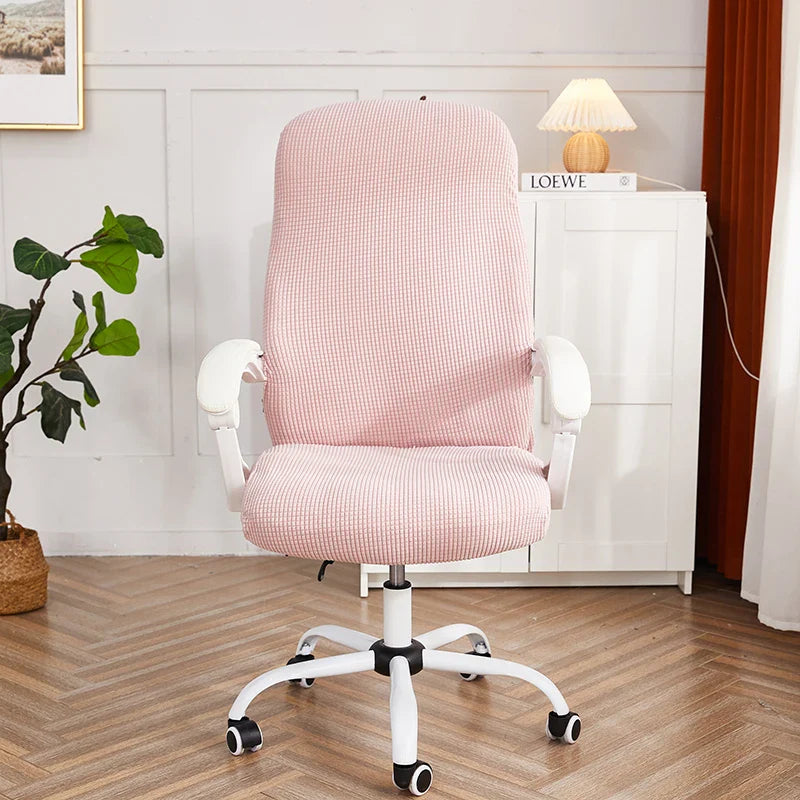 Bürostuhlhülle Anti-Schmutz Jacquard Computer Sitzbezug Abnehmbare Gaming Stuhlbezüge für Wohnzimmer Studium