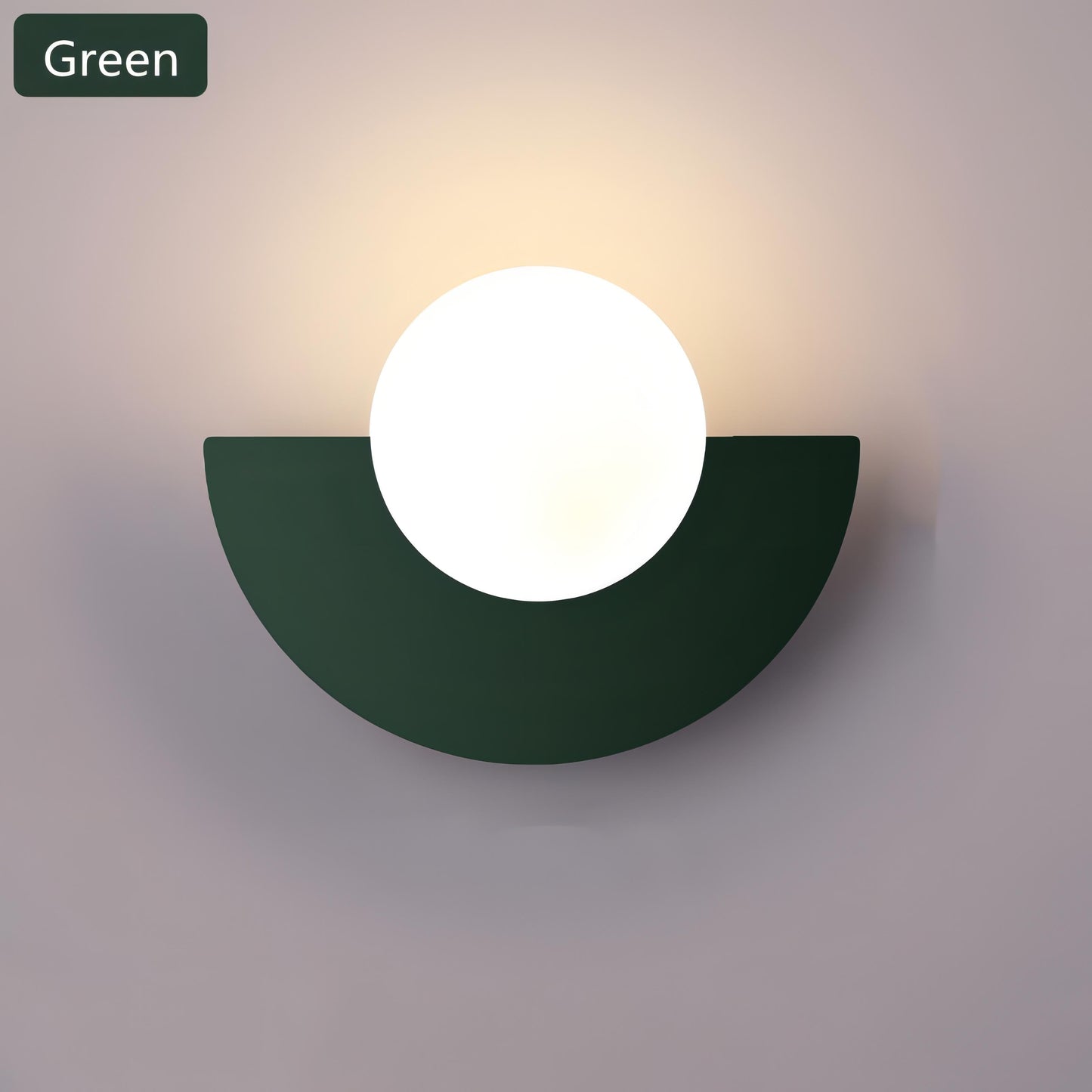 Frendorf | HaloCrest Nordische Halbkreis-Wandleuchte | Modernes Design | LED Beleuchtung | Energiesparend
