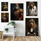 1Stk Wandkunst Leinwand Malerei Tier Zuhause Dekor Wohnzimmer Innendekoration Arzt Poster Schlafzimmer Anwalt Orang-Utan Dekoration