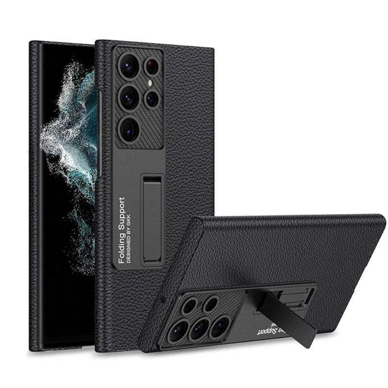 Frendorf | Luxuriöse, ultradünne Leder-Telefonhülle, stoßfest, für Samsung Galaxy 23