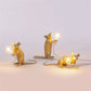 Frendorf | CritterGlow Moderne LED Tischlampe | Harz Tierdesign | Ratte, Katze & Eichhörnchen | Nachtlicht & Wohnkultur