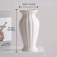 Frendorf | Vasea Nordic Große Keramikvase | Minimalistische Trockenblumenvase | Tisch- & Wohnzimmereinrichtung für Blumenarrangements