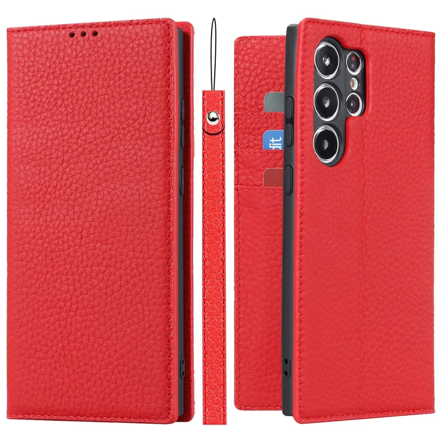 Frendorf |  Echtleder-Brieftaschenhülle für Samsung Galaxy S23 Ultra