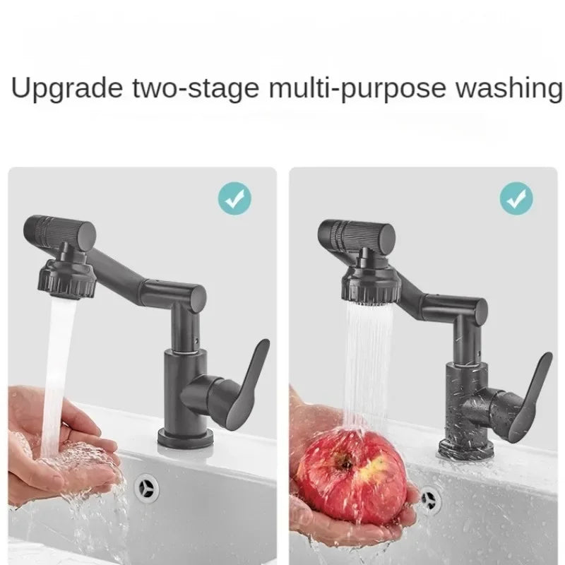 Spritzwassergeschützter mechanischer universeller drehbarer Arm Wasserhahn