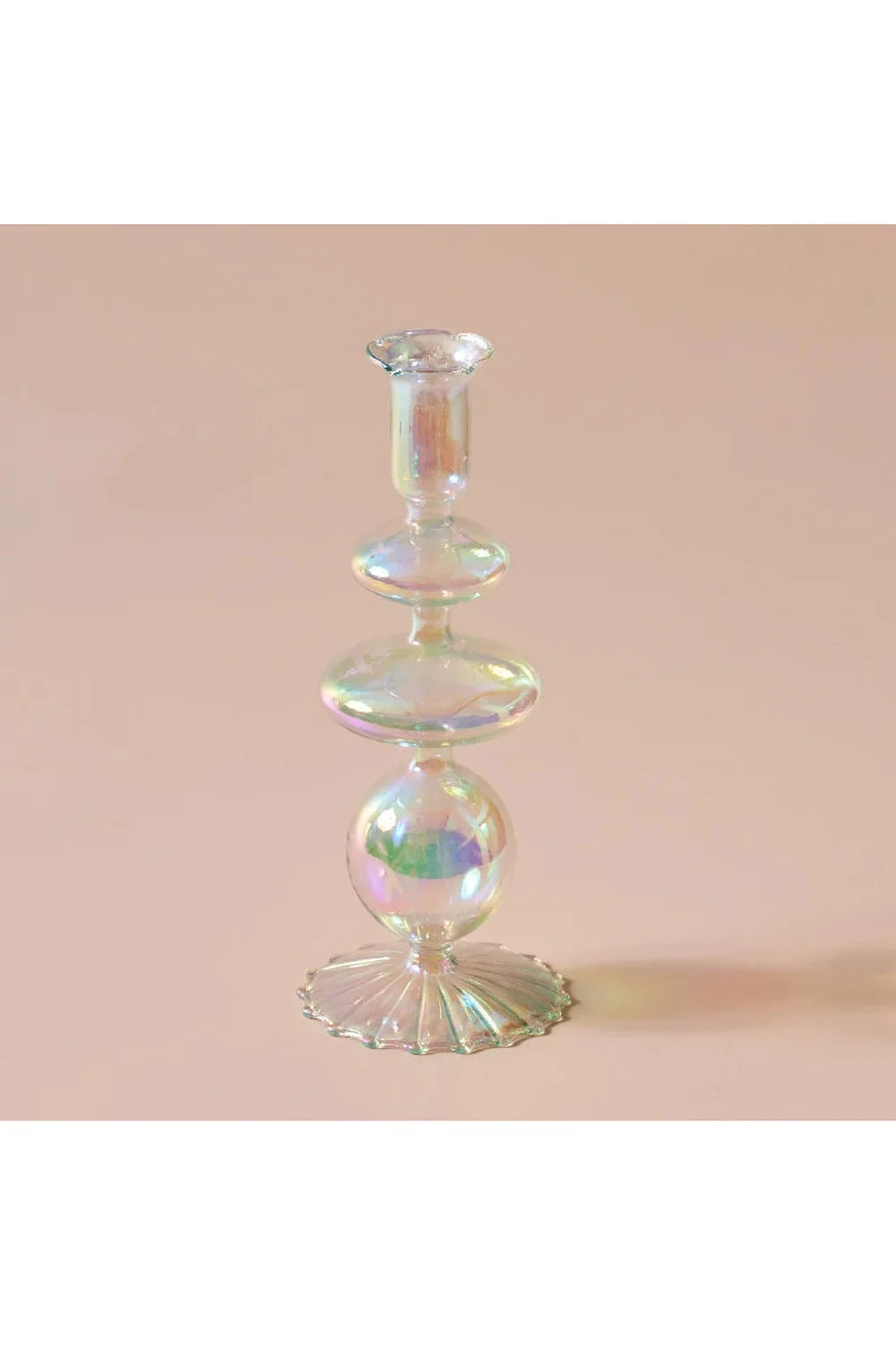 Regenbogen Glas Kerzenhalter