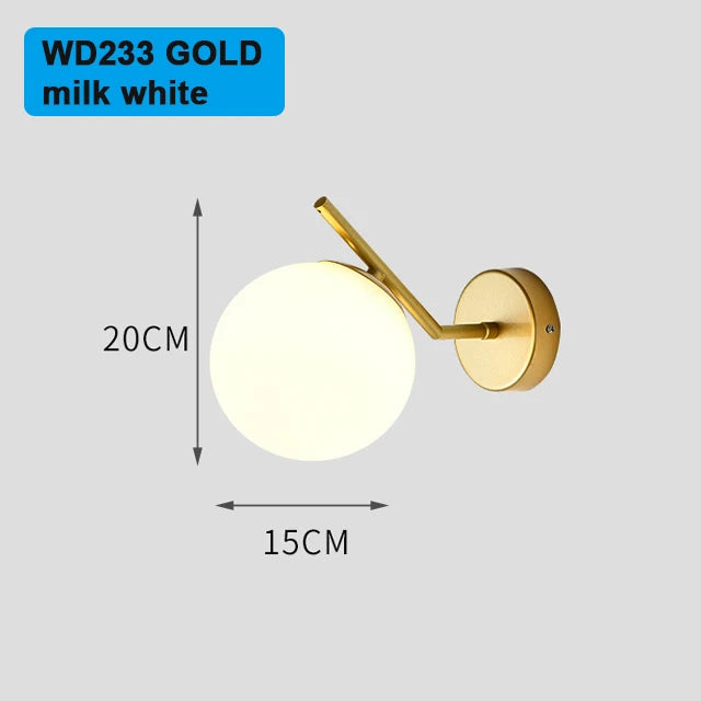 Luxuriöse goldene LED-Wandleuchte