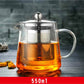 Edelstahl-Infuser-Glas-Teekanne