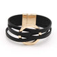 Frendorf | Mehrschichtiges O-Leder Wickelarmband