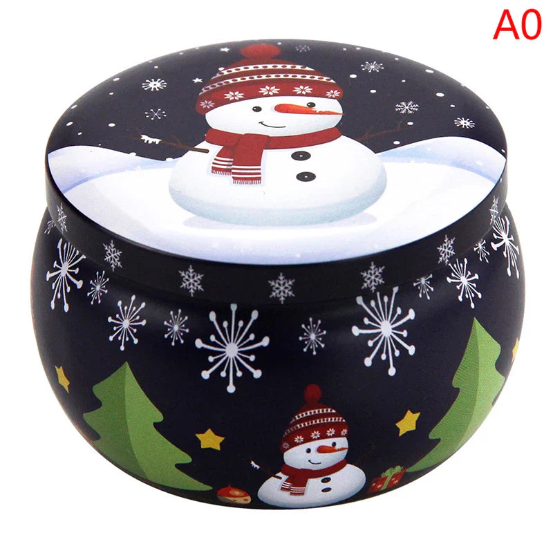 Tragbare Weihnachtsduft Sojawachskerze Dose Geschenkbox
