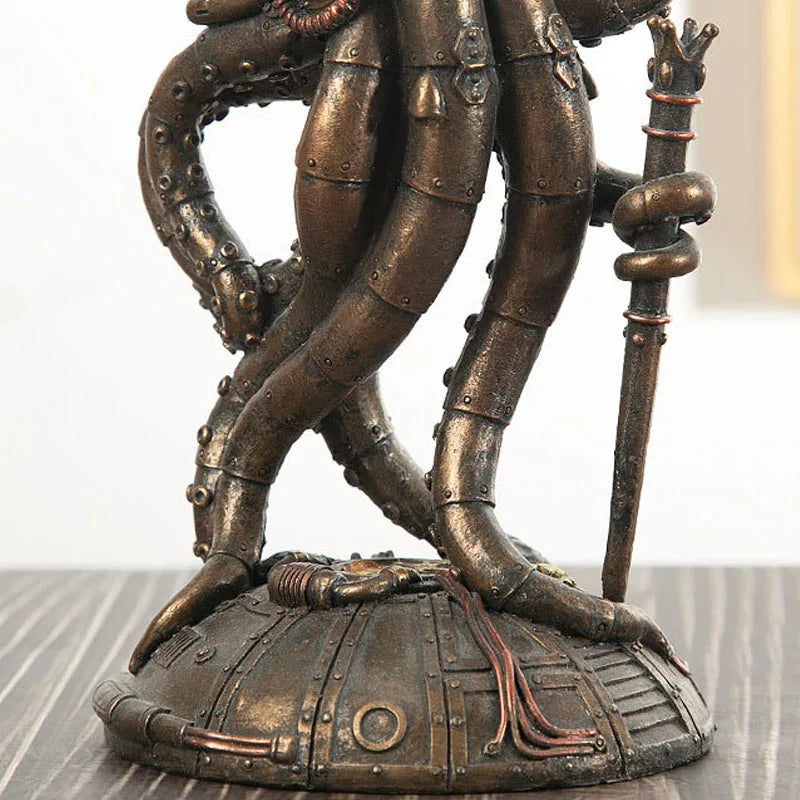 Frendorf | Steampunk-Oktopus-Mechanischer-Reisender-Figuren-Heimdeko