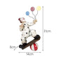 Vilead Zirkusclown Statue Joker Figurine Buffoon Puppe Sammlung Wohnzimmer Innendekoration Wohnungsdesign Bürotisch Dekor