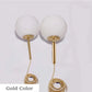 Mid-Century Modern Glas Ball Pendelleuchte
