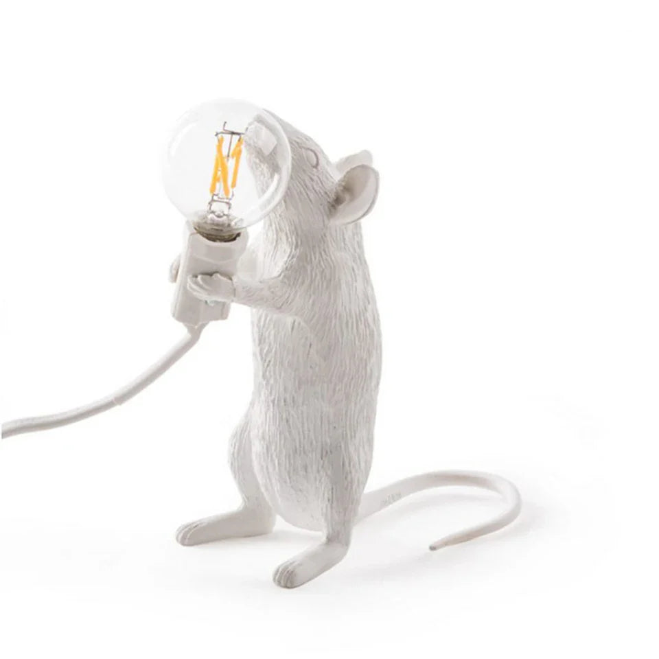 Moderne LED Tier Tischlampen: Harz Ratte, Katze und Eichhörnchen Nachtlichter