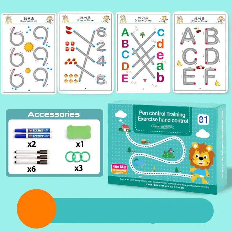 Magic Tracing-Arbeitsbuch-Set Für Kinder