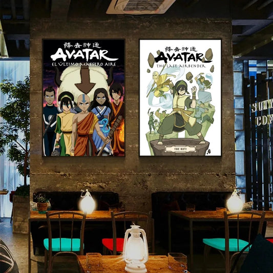 Anime-Avatar-Poster-Wandkunst-Hausdekoration-Raumdekoration-Digitale Malerei-Wohnzimmer-Restaurant-Küchenkunst