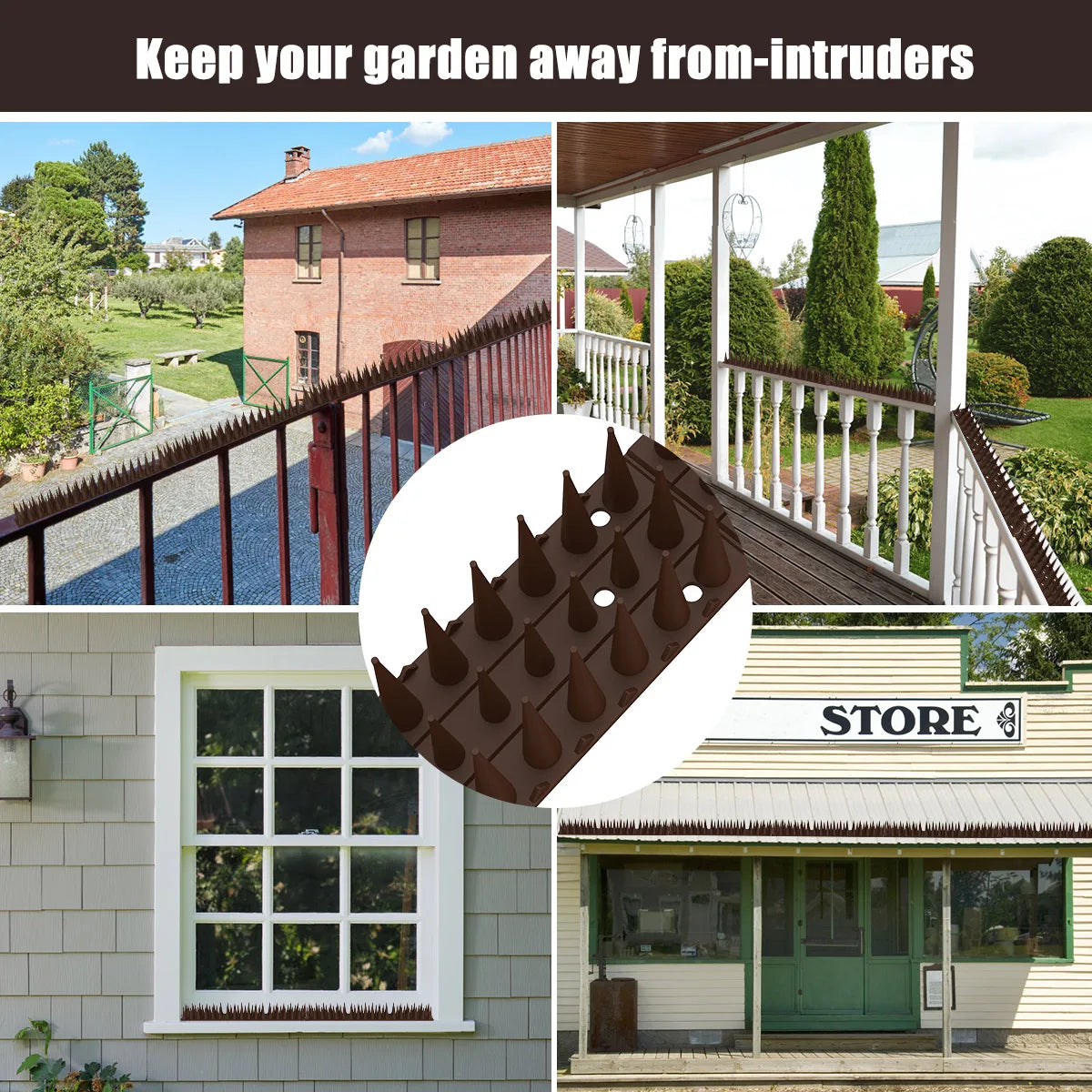 Frendorf | BirdGuard Spikes | Humane Bird Repellent | Flexible and Adjustable | Safe for All Birds