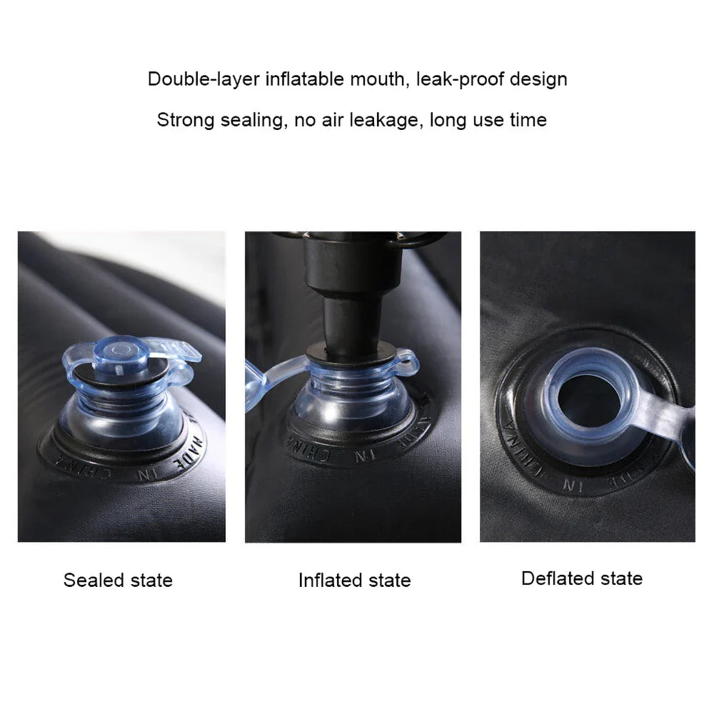 Frendorf | Auto Luft aufblasbare Reise Matratze mit Kissen & Reparaturset – RoadRest