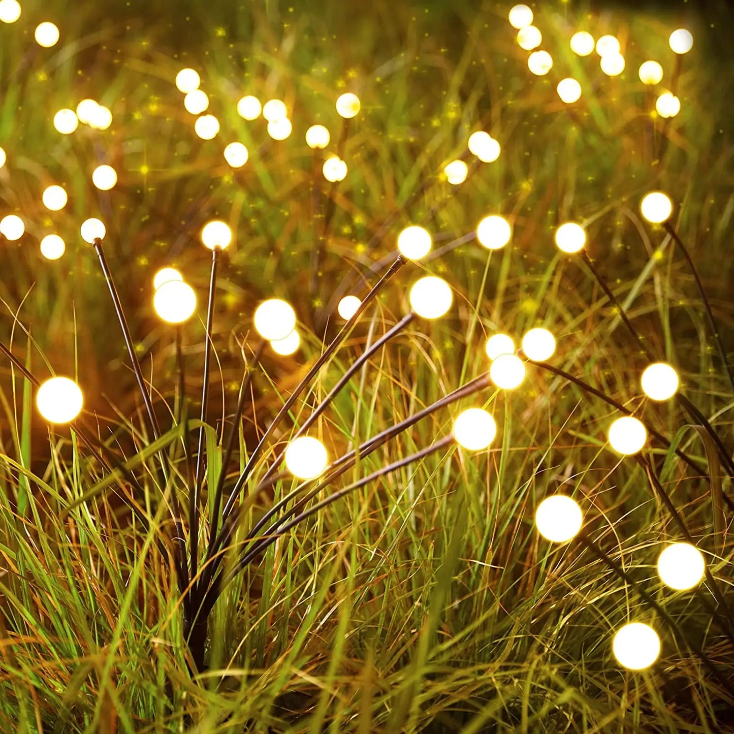 LED Solar Glühwürmchenlichter: Wasserfeste Gartenlichter für lebendige Terrassenwegdekoration