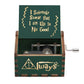 Neueste Design Anime Howl's Moving Castle Musikthema Antik geschnitzte Holz Handkurbel Musikbox Kinderspielzeug Weihnachtsgeschenk