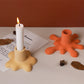 Fließende Wassertropfen Kerzenhalter Silikonform Kristall Gips Harzformen DIY Wasserfluss Kerzenständer Ornament Form Wohnkultur