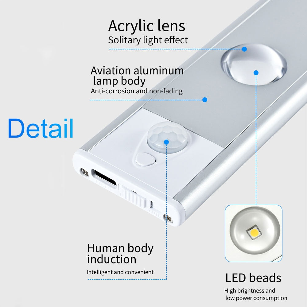 Bewegungssensor Schrank USB Licht