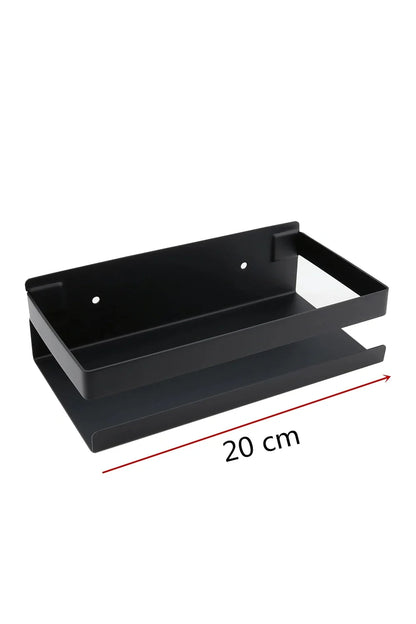 Moderne schwarze schwebende Regale