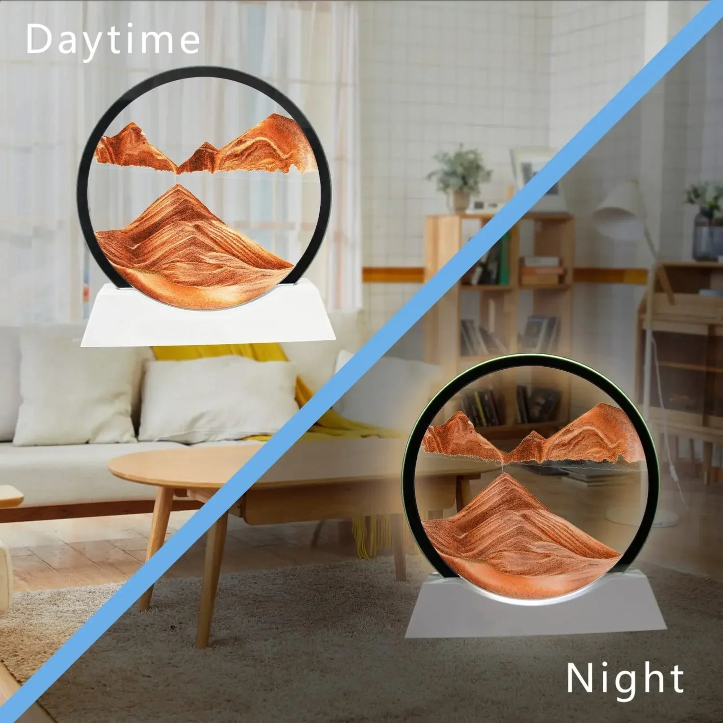 Bewegende Sand Tischlampe